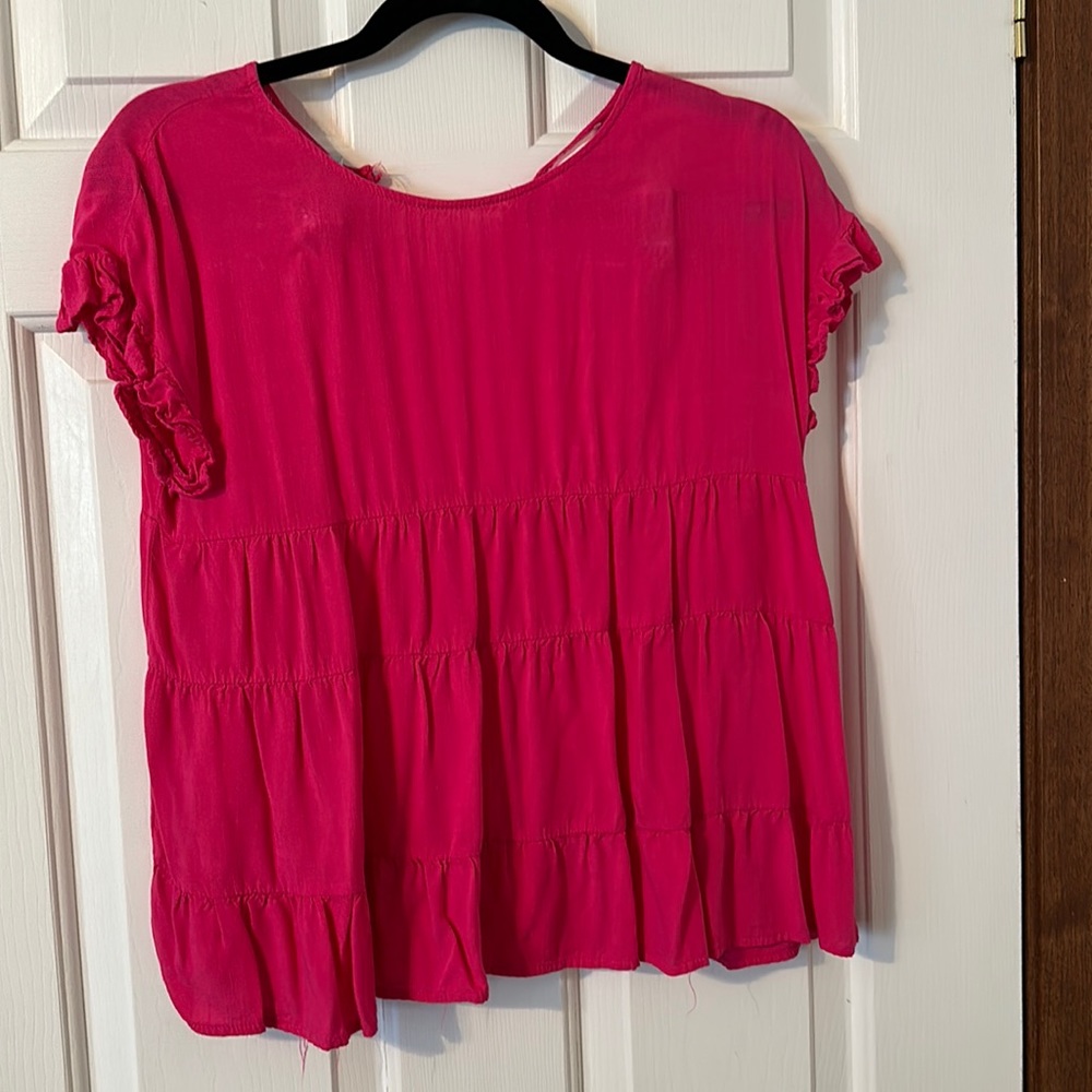 Hot pink blouse